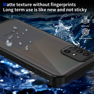 Dành Cho Samsung Galaxy M51 Ốp điện thoại Cứng Mờ Da-Cảm Giác Mềm Khung TPU Chống Sốc Mỏng Vỏ