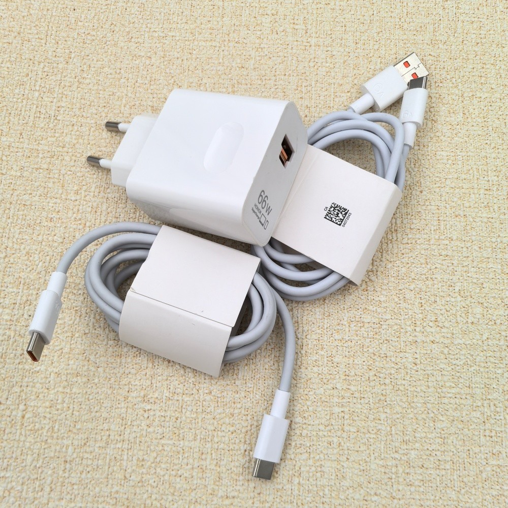 Bộ sạc Honor 66W EU SuperCharge PD / QC 3.0 2 cổng Sạc nhanh cho Honor 300 100 Pad GT2 Pro Magic 8 7 6 & 1M 6A PD Loại C Cáp