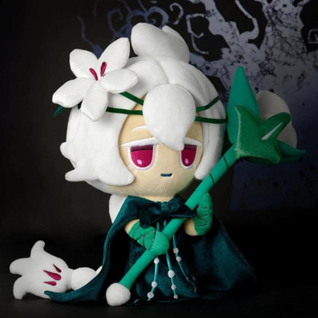 Cookie Run Kingdom White Lily Đồ chơi sang trọng Búp bê nhồi bông mềm Quà tặng Giáng sinh cho trẻ em