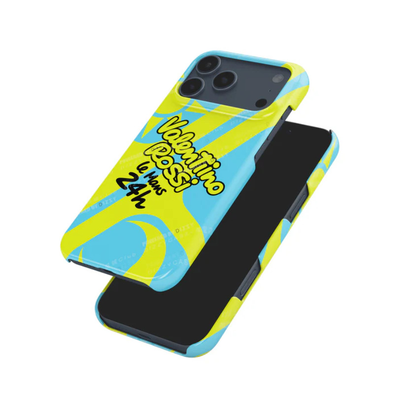 Ốp điện thoại mũ bảo hiểm Valentino Rossi 2024 Le Mans 24H thích hợp cho iPhone17 16Pro 16e 15ProMax 14Pro 13 12 13mini Samsung S24 S22 S25 2in1 ốp lưng cứng bóng