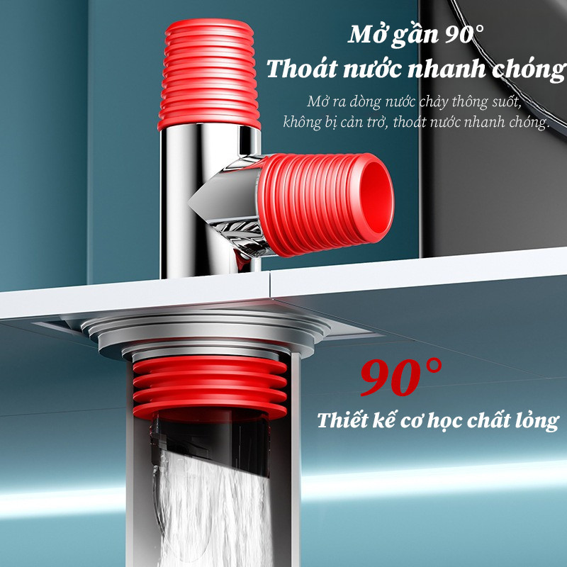 Bộ Đầu Nối Ống Thoát Nước Máy Giặt, Bộ chia ba đường，Ngăn mùi hôi, Chống tràn nước, Chặn côn trùng