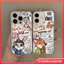 Dành Cho Redmi A3 13C 9A 12 12C 13 10A 10C 10 9T 90 14C 9 NFC A1 A2 Redmi Note 14 10s 11s 12 9 10 13 11 8 Pro POCO M3 Ngọt Ngào Dễ Thương Báo Chữ Cặp Đôi Nick Judy Trong Suốt Bao da
