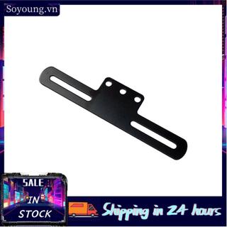 soyoung Keenso Universal Motorcycle License Plate Holder Bracket Mount Holder (Màu đen)
