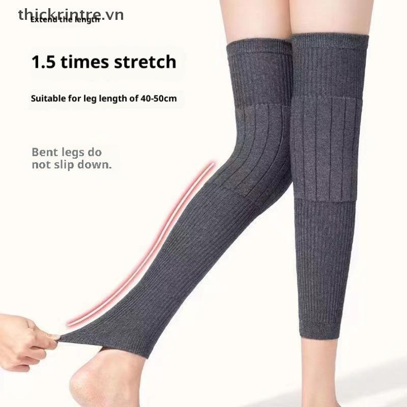 Cặp Bọc Đầu Gối Len Cashmere Đen/Xám - Protector Cho Người Việt