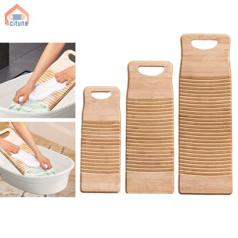Bàn rửa tre để giặt quần áo thủ công, dụng cụ giặt chống trượt cho gia đình và trường học