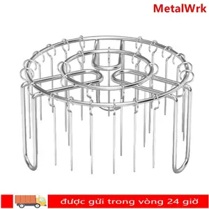 Giá đỡ xiên METALWRK, Giá nướng dọc bằng thép không gỉ 12 / 24 / 25 / 36, Dễ sử dụng Giá đỡ xiên nướng có thể tháo rời cho phụ kiện nồi chiên không khí
