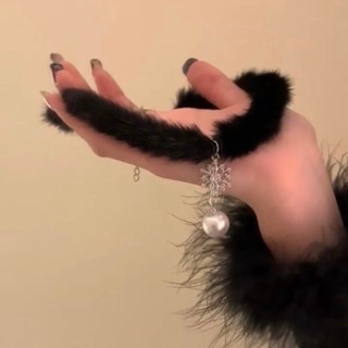 Choker Bông Tuyết Ngọc Trai Mặt Dây Chuyền Sang Trọng, Phù Hợp Dịp Thu Đông và Giáng Sinh