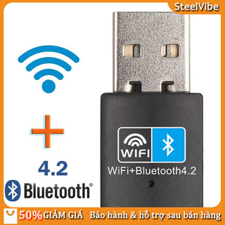 USB Thu Sóng Wifi Và Bluetooth Chất Lượng Tốt, Giải Pháp Cho Máy Tính PC Và Laptop Hỏng, Tốc Độ 150Mbps