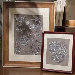 Giấy nhôm RISEDUT nghệ thuật, giấy vàng vẽ khắc 20x30cm, thủ công 70 micron dày