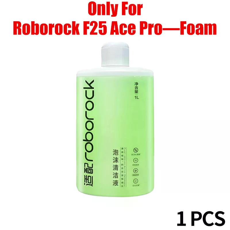Chất Lỏng Cho Roborock F25 Ace Pro-Foam Phần Máy Hút Bụi Dung Dịch Vệ Sinh Chất Lỏng Phụ Kiện 1L