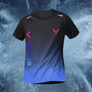 Áo Victor Gradient tùy chỉnh cho nhóm, nhanh khô, phù hợp vận động ngoài trời như bóng chuyền, tennis và chạy bộ.