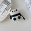 Vỏ bảo vệ tai nghe YRBWD, Tai nghe silicon chống trầy xước, Gấu trúc hoạt hình lười biếng có móc Vỏ tai nghe chống sốc cho AirPods 3 / 2 / / 4 / 3 / 2 / 1