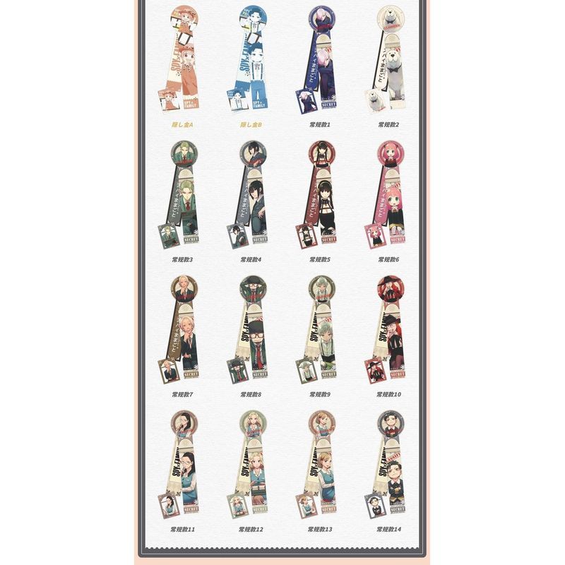 Spy × Family Girls Band Cry Low Tide in Twilight Maid Sama! Hộp mù huy hiệu ruy băng 75mm kèm thẻ Mini – Anime & Game sưu tập Huy hiệu ruy băng Pin