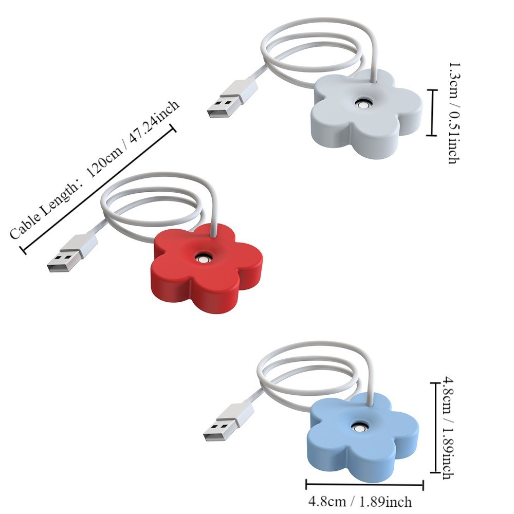 Máy tạo độ ẩm USB AWNGD, Chức năng phun sương Mini USB có bộ lọc Máy tạo độ ẩm hoa, Máy khuếch tán hương thơm thời gian ABS 8 giờ Sử dụng tại nhà