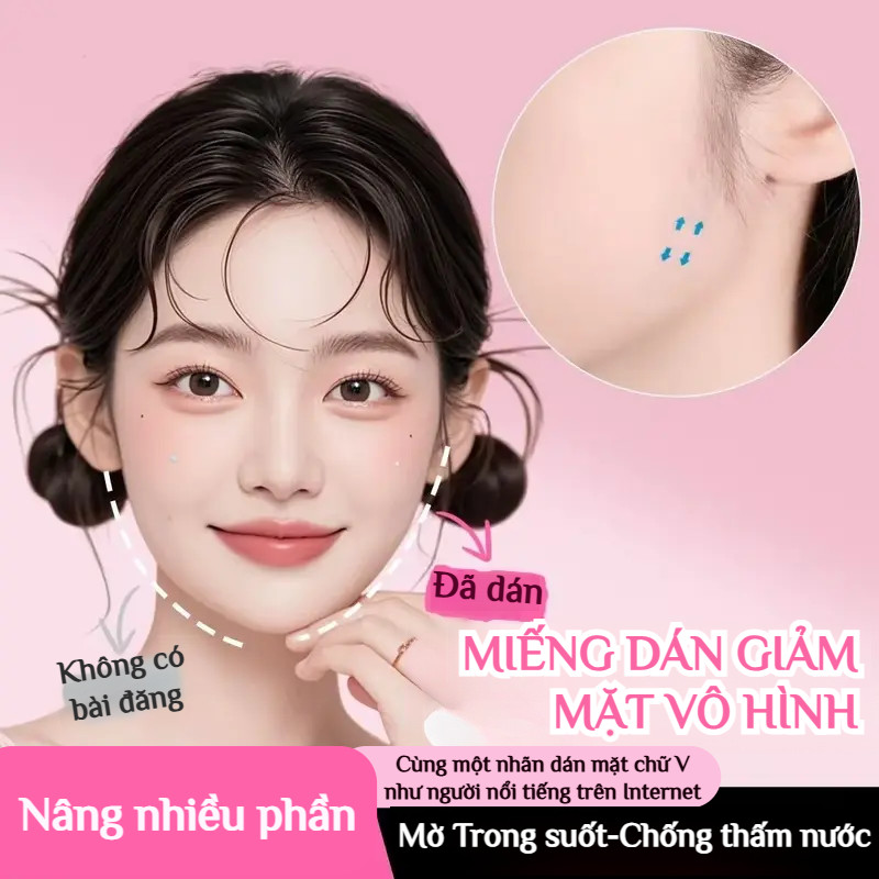 🔥Giá sốc🔥Miếng dán nâng cơ mặt/Miếng dán trang điểm làm thon gọn mặt/Băng dán mặt trong suốt vô hình/Miếng dán mũi cosplay/miếng dán mặt nâng cơ