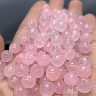 ((20 Chiếc) Ngọc Rời Hạt Morganite 8 Mm Hồng Sen Hạt Tự Làm Vòng Tay Phụ Kiện