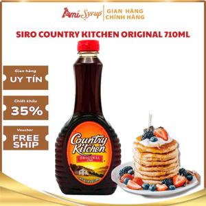 Siro Country Kitchen Original 710ml Syrup 24oz Thơm Ngon, Sánh Mịn, Dùng Ăn Kèm Pancake Và Waffles