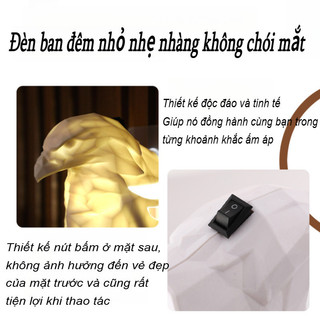 Đèn Đại Bàng 3D Điều Khiển Từ Xa - LED Cảm Ứng Nghệ Thuật, Trang Trí Không Gian Ấn Tượng