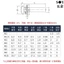 Chất liệu thép không gỉ 304 Ổ cắm lục giác đầu tròn 3 Ốc vít kết hợp Lớp 10.9 Đầu đĩa Vít Máy giặt phẳng Máy giặt đàn hồi có bu lông máy giặt M2.5M3M4