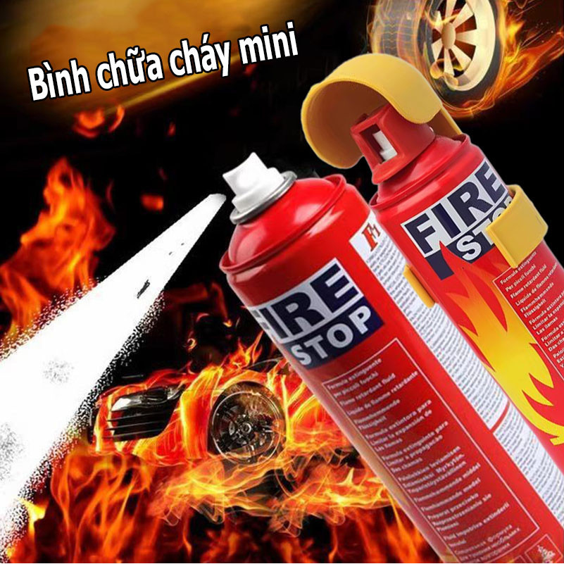 Bình chữa cháy bọt 500ml - Thiết kế nhỏ gọn, dùng khẩn cấp, phù hợp nhà bếp & ô tô，bình chữa cháy，mỡ bò chịu nhiệt