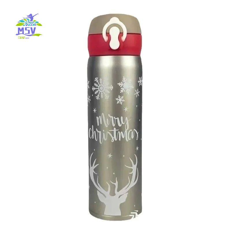 Bình Nước Bình Giữ Nhiệt Giáng Sinh - Cốc Cách Nhiệt Dễ Thương Cho Nữ Sinh Quà Tặng Ngày Lễ