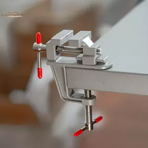 TRTR Nhỏ Jewelers Sở Thích Kẹp Trên Bàn Kìm Phẳng Dụng Cụ Phó Băng Đô Vise Muliti-Funcational 3.5 "Nhôm Thu Nhỏ VN