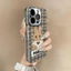 Ốp lưng iPhone Áo len gương họa tiết thỏ Cho iPhone 16 Promax 15 11 12 13 14plus xr xsmax 16plus
