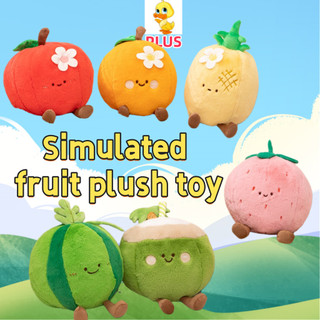 PLUS Hoạt Hình Trái Cây Bánh Bao Gối Dễ Thương Dứa Mềm Dâu Táo Dừa Hình Sang Trọng Đồ Chơi Gối