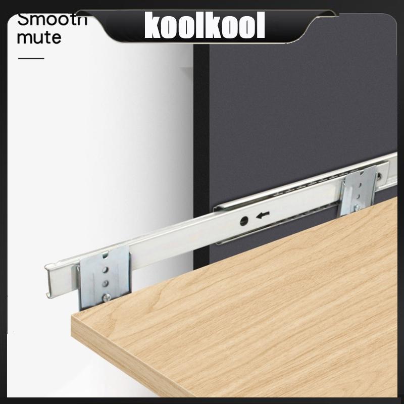 1 Pair Height-Adjustable Guides with  Bearing for Drawer Keyboard Shelf