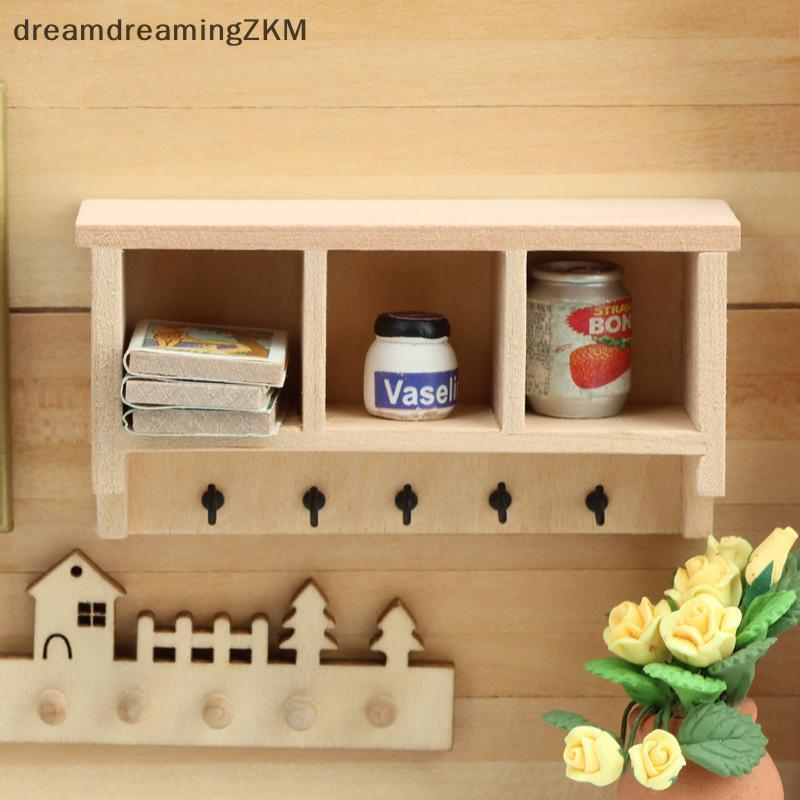[dreamdreaming] 1 / 12 Nhà Búp Bê Mô Phỏng Giá Treo Tường Mô Hình Nhà Búp Bê Đồ Nội Thất Sống Trang Trí Búp Bê Phụ Kiện Nhà [zkm]