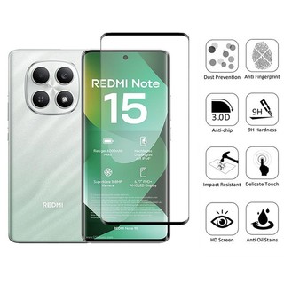 Redmi Note 15 4G 2 trong 1 HD Kính Cường Lực Bảo Vệ Màn Hình Cho Xiaomi 14 13 Pro Plus Pro + 5G Có Ống Kính Máy Ảnh Phim