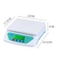 Cân nhà bếp BORAGETE, Màn hình LCD Cân điện tử kỹ thuật số bằng nhựa, Đo chính xác di động Cân điện tử Sử dụng nhà bếp