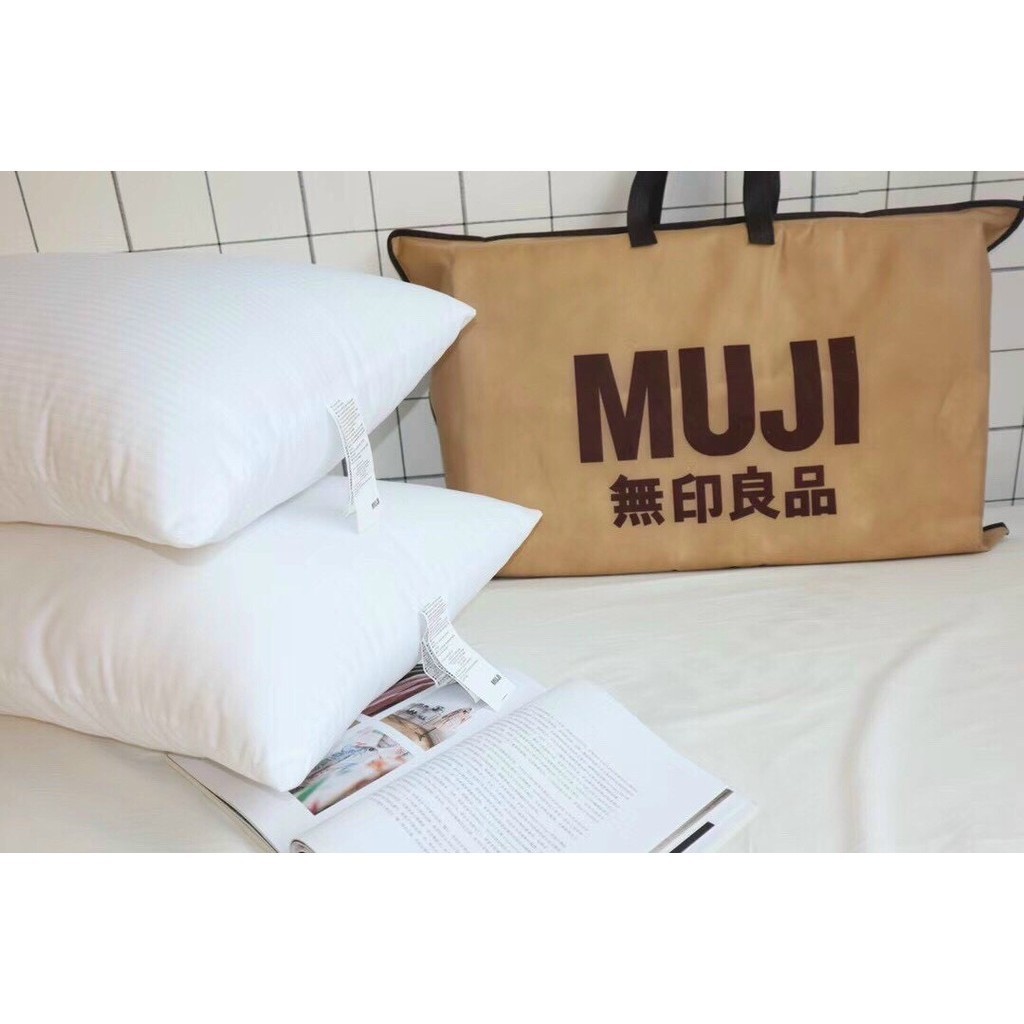 (RG44) Ruột Gối Nằm Muji Xuất Khẩu Cao Cấp 50x70cm Phồng To,Mềm Mại Cao Cấp - Memminbedding