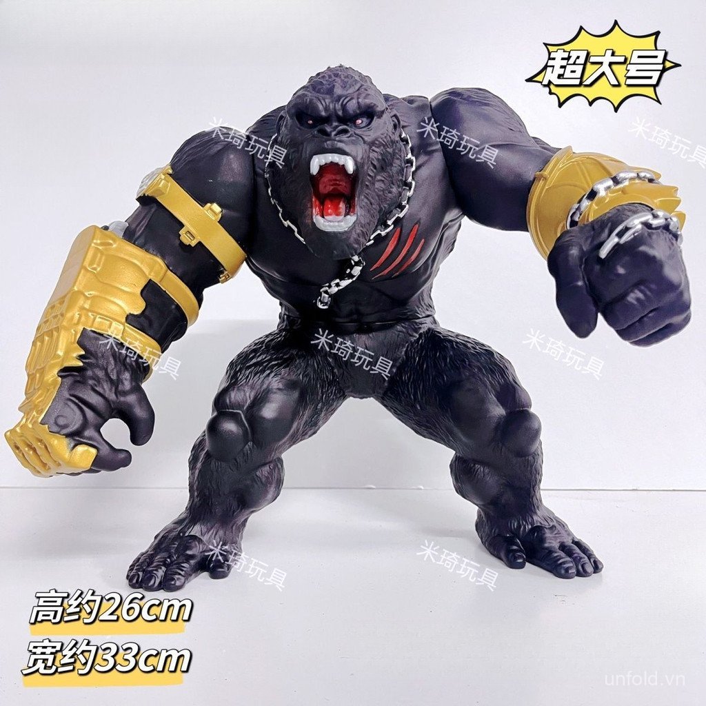 [Đồ chơi] Mô phỏng bán chạy Lớn Cao su mềm gầm cơ King Kong Godzilla Monster Toy Hình cậu bé GTDA