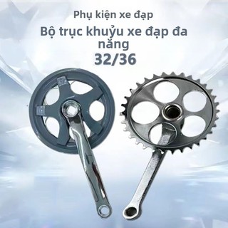 Bàn đạp trái xe đạp có lỗ vuông dành cho dây xích, thiết kế năng động