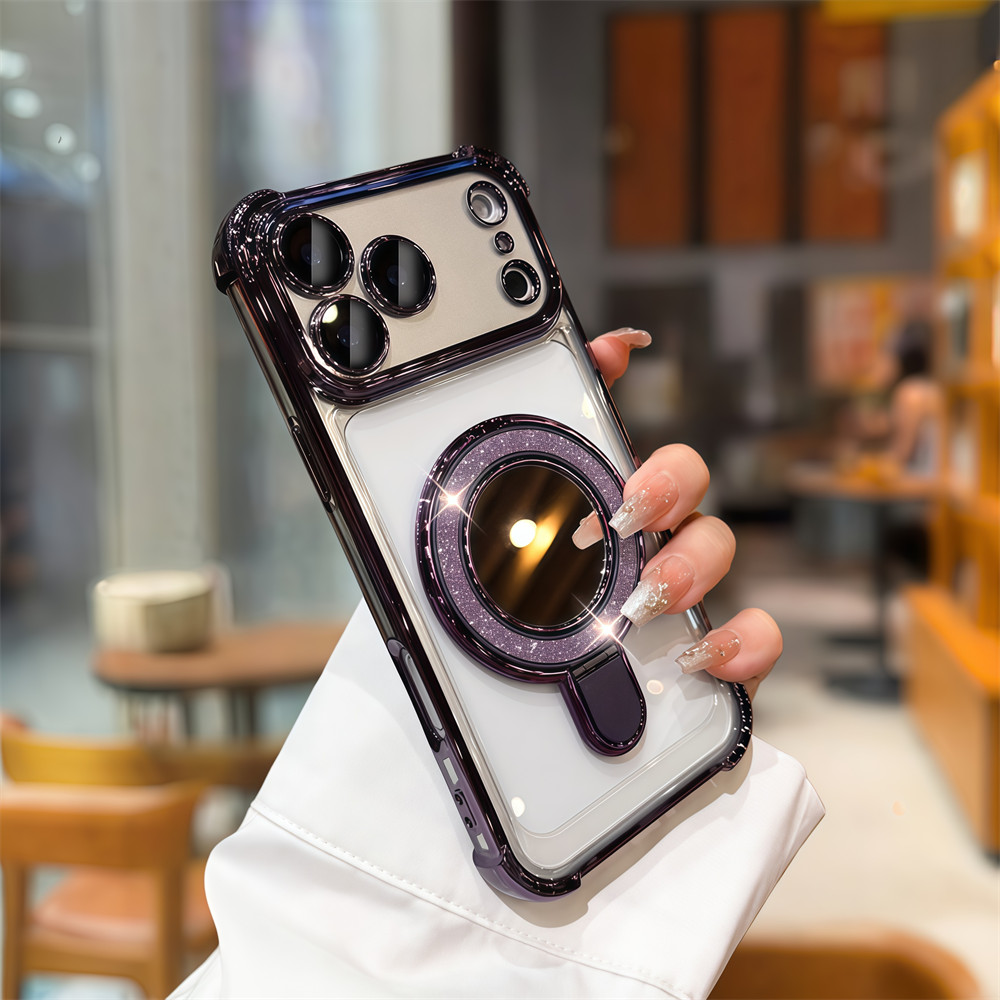 Ốp điện thoại chống rơi gương lấp lánh cho iphone 17 Pro Max 16 11 12 13 14 15 Pro Max 16 plus Vỏ có Camera Bảo vệ toàn diện Vỏ chống sốc Vỏ cứng bảo vệ điện thoại
