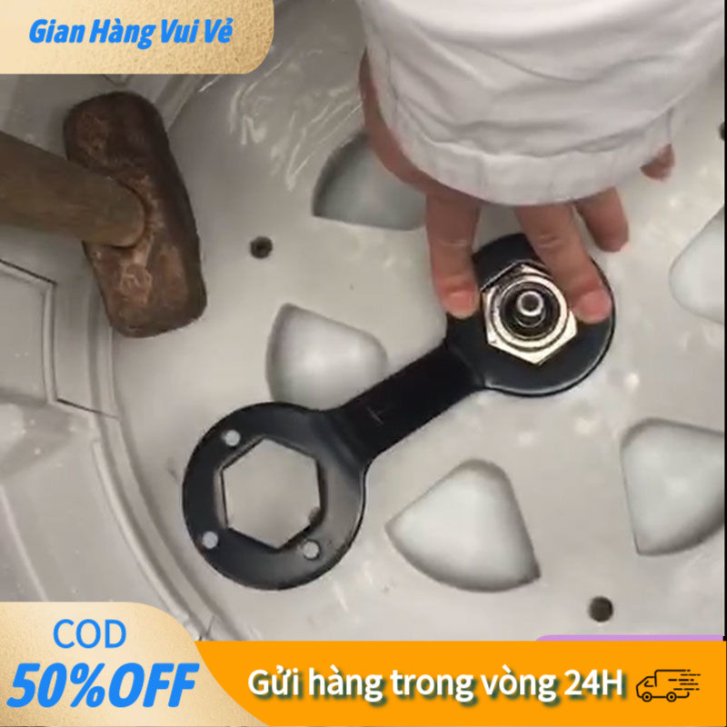 [24h] Tay vặn ốc lồng máy giặt - Loại dày chắc chắn - Khóa mở 36-38mm Dụng cụ vặn ốc máy giặt - Tròng mở tháo tán chuyên