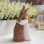 Tượng Ngựa Nhựa Resin PWSSEND, Tượng Cô Gái Ôm Ngựa Phong Cách Cổ Điển, Thiết Kế Tinh Xảo Vẽ Tay, Trang Trí Giáng Sinh