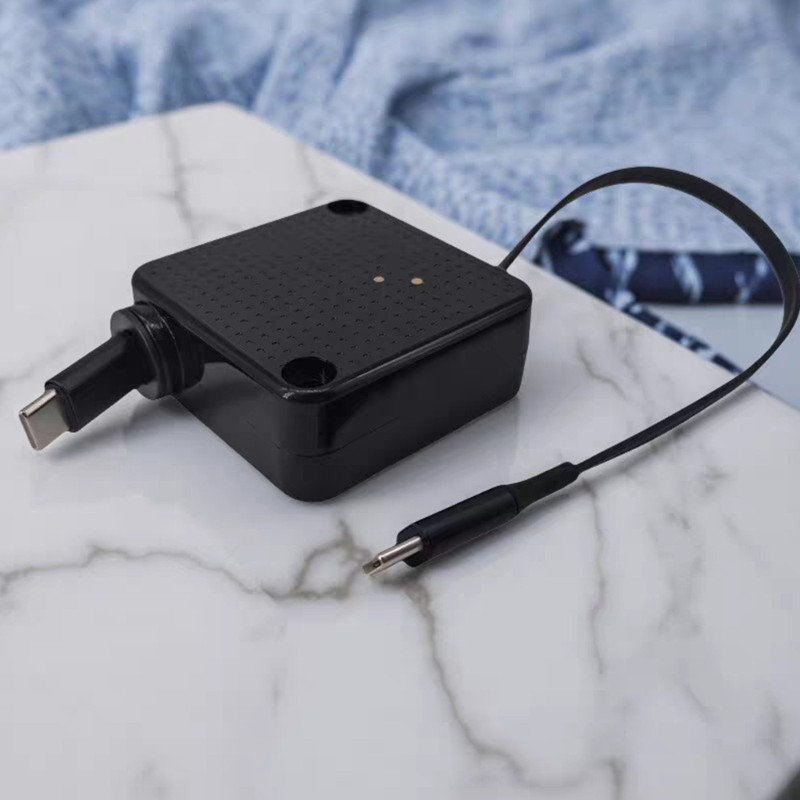 GODD Một Tay Hoạt Động Cáp Co Giãn Loại C 100W Sạc Nhanh Mịn Nối Dài Cuộn Tự Động