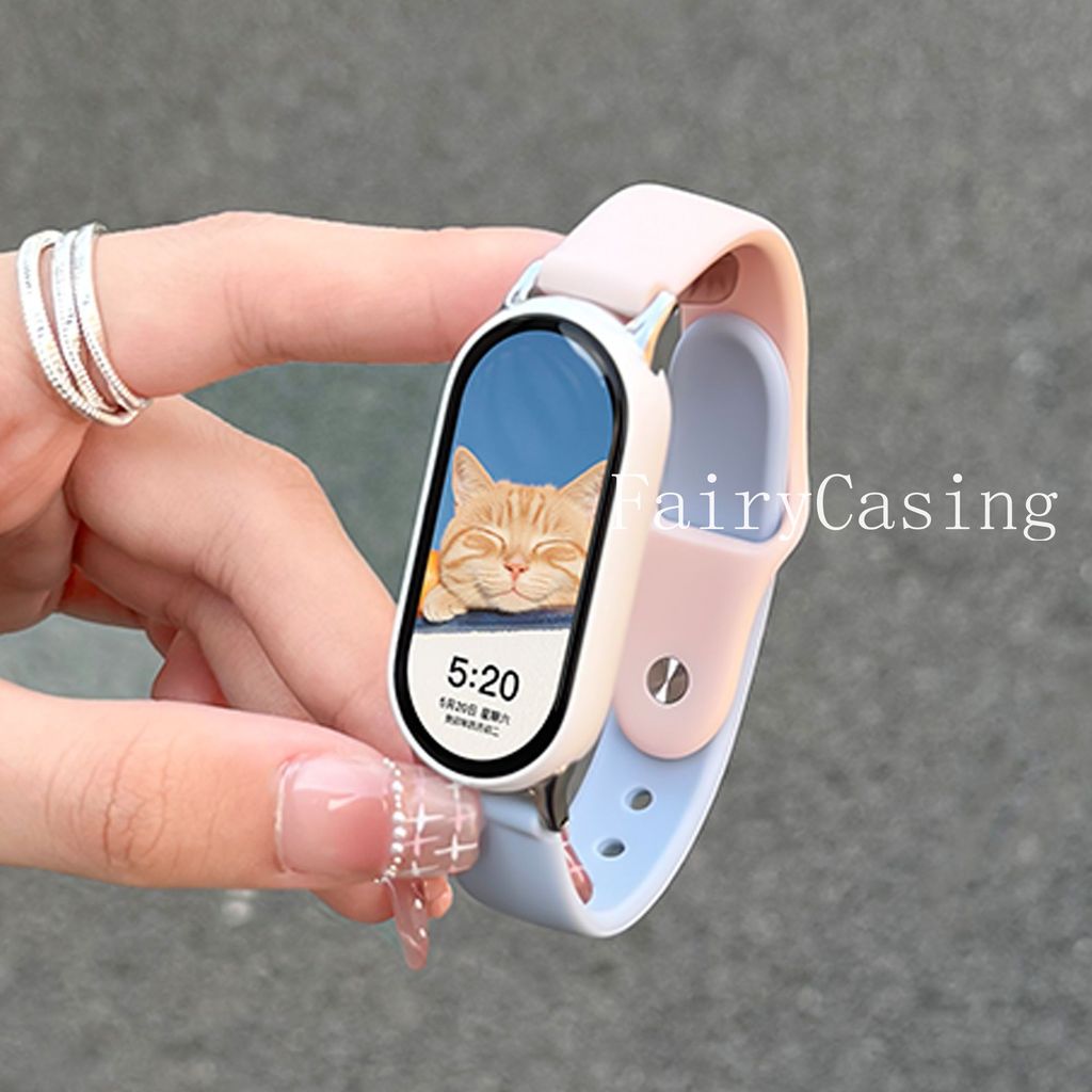 Dây đeo đồng hồ silicon thể thao màu sắc Dopamine cho Xiao Mi Band 10 9 8 7 Pro 6 5 4 3 Vòng đeo tay cho Redmi Watch 6 5 4 Dây đeo