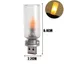 TOPTOOLCX Đèn khí quyển ô tô, Đèn LED USB loại ngọn lửa 5V, Bóng đèn LED sợi thủy tinh ABS di động Trang trí nhà cửa