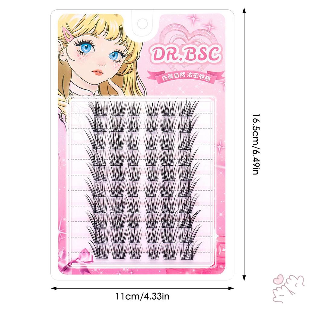 7-13mm Keo Phong Cách Cụm Lông Mi Spiky Manga Lash Extensions Đảm Bảo Vẻ Đẹp Lâu Dài