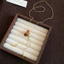 Hổ Mắt Đá Zircon Bông Tuyết - Mặt Dây Chuyền Phong Cách Retro Maillard Sang Trọng