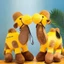 Đồ chơi lạc đà sang trọng BORAGETE, Du lịch sa mạc Double Hump Mô phỏng động vật nhồi bông, mềm 30cm với bướu du lịch mềm mại Trẻ em chơi
