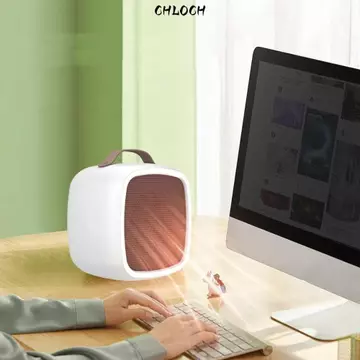 Máy sưởi điện CHLOCH, Làm nóng nhanh Máy sưởi không khí ấm để bàn 500W, Quạt sưởi Mini nhẹ Tiếng ồn thấp Cắm máy sưởi văn phòng Hộ gia đình