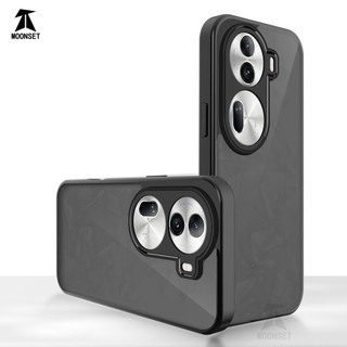 Dành Cho OPPO Reno 11 Pro 5G Ốp điện thoại Cứng Mờ Da-Cảm Giác Mềm Khung TPU Chống Sốc Mỏng Vỏ