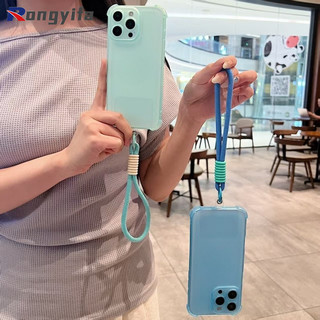 Ốp điện thoại mờ sương Ice Mist cho Samsung Galaxy S25 Edge S24 S23 S22 Plus Ultra FE S25 + S24 + S23 + S22 + 5G 4G Vỏ điện thoại trong suốt dễ thương Vỏ mềm sang trọng có dây tay ngắn