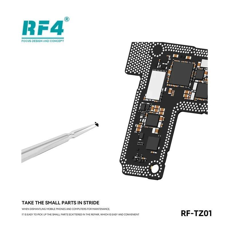 RF4 RF-TZ01 Nhíp cực sắc cho điện thoại di động Máy tính bảng Máy tính bảng Độ cứng cao Sửa chữa dây bay chính xác cao Nhíp