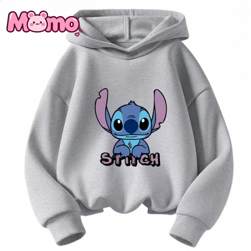 Stitch In Hình Dễ Thương Bé Trai Và Bé Gái Cùng Phong Cách Có Mũ Trùm Đầu Thoải Mái Thoáng Khí Rời Top