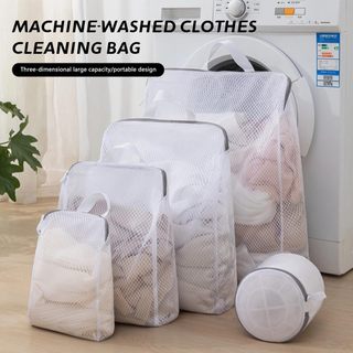 Túi giặt lưới lưới mịn Kích thước lớn Sử dụng tại nhà Quần áo giặt Túi lưới Thích hợp cho đồ lót Đồ lót